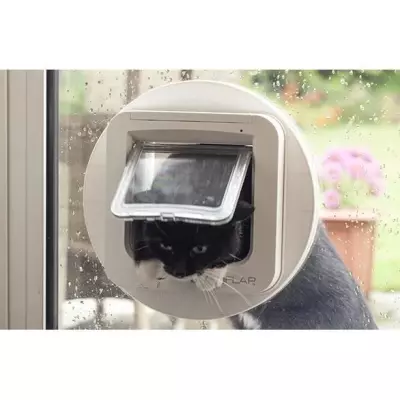 CHatière Sureflap à puce électronique - Marron - 142mm x 120mm (32 puces)