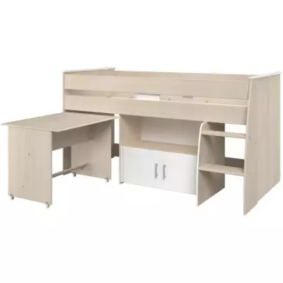 Lit combiné enfant Parisot ZOLA 90x200 cm - Design moderne - Fabriqué en France
