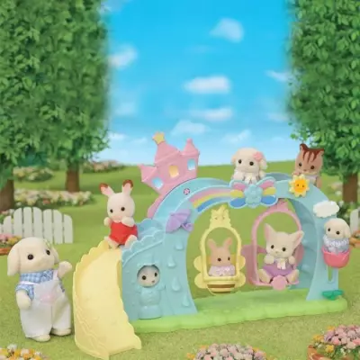 Aire de jeu pour bébés Sylvanian Families - Amusement en miniature Aire de jeu pour bébés Sylvanian Families - Amusement en miniature