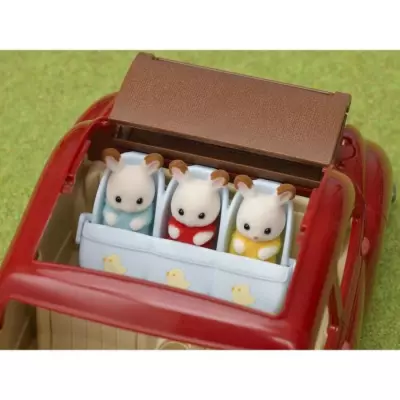 Poussette triple SYLVANIAN FAMILIES - Le village - Avec couverture - 3 ans