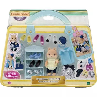 Figurine miniatures SYLVANIAN FAMILIES - Valisette de Mode et Grande Soeur Chien caramel