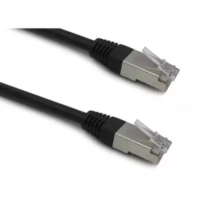 Câble RJ45 - LINEAIRE - PCC6FNB - Cat.6 - Blindé - F/UTP - Noir - 1m