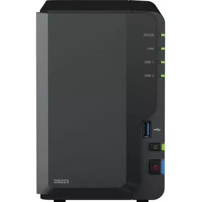 Serveur NAS Synology NAS DS223 - Stockage performant (29x28x13 cm)