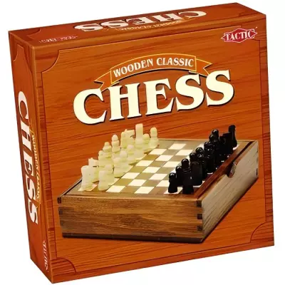 Jeu d'Echec Bois - Jeu de Plateau Compact et Classique