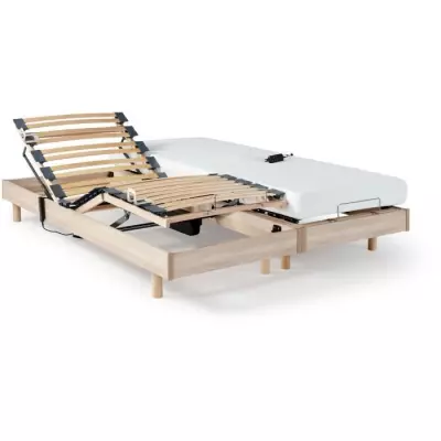 Ensemble relaxation: Matelas + sommiers électriques 2x70x190cm