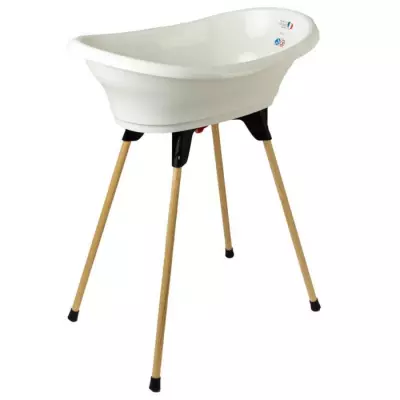Pack baignoire THERMOBABY VASCO 5 en 1 Blanc muguet - Fabriqué en France (BAIGNOIRE)