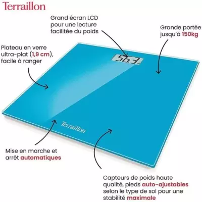 Balance électronique ultra-plate TERRAILLON - TX1500