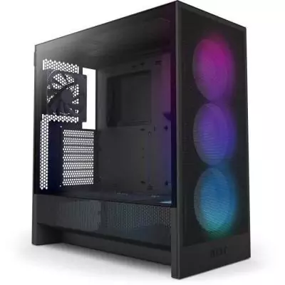 Boitier moyen-tour compact ATX - NZXT - CC-H52FB-R1 - H5 Flow RGB avec ventilateurs RGB inclus - Noir
