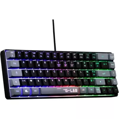 Clavier Gamer compact rétroéclairé - The G-Lab KEYZ HYDROGEN