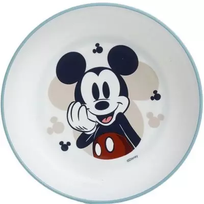Pack repas Mickey 2ème âge - 3 Assiettes + gobelet + cuillère
