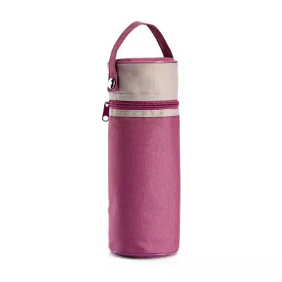 Porte-biberon isotherme Rose Orchidée - Pratique et élégant