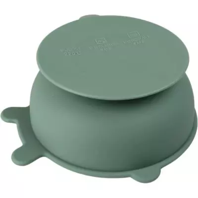 Bol ventouse THERMOBABY en silicone vert cactus - Pratique et incassable