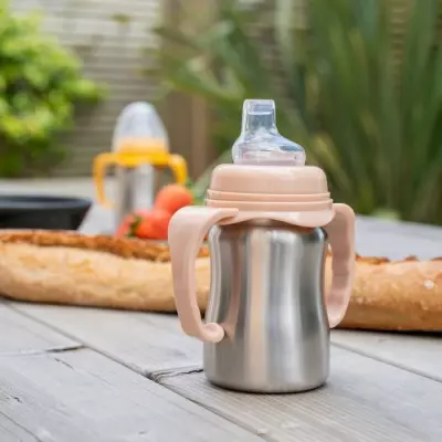 Tasse d'apprentissage inox 180 ml - Ergonomique et anti-fuites