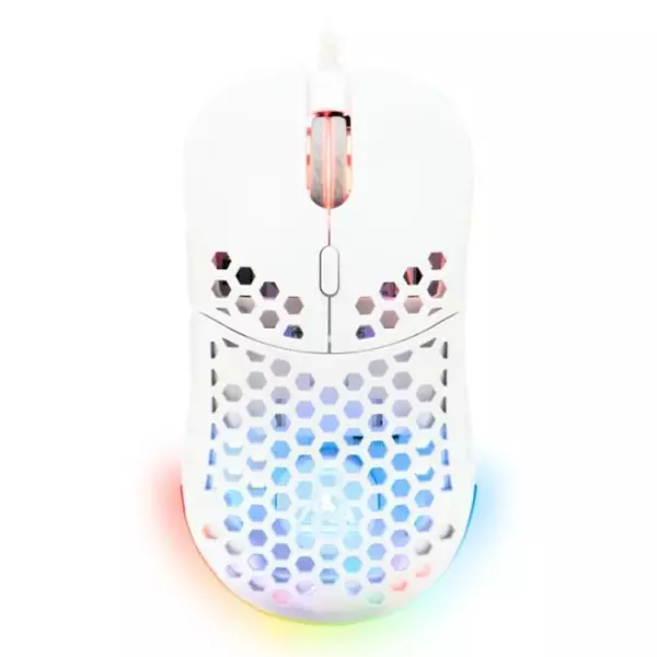 Souris Gamer filaire - The G-Lab - KULT-OXYGEN - RGB - 12800 DPI - Blanc