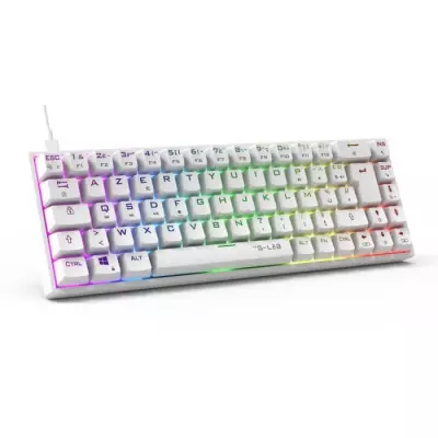 Clavier Gamer KEYZ TITAN - Switch Rouge - RGB - Blanc