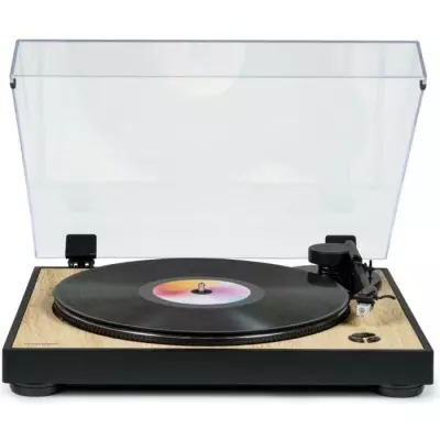 Platine vinyle Thomson TT300 bois/noir - Lecture Audio-Technica AT3600L
