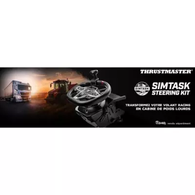Support de volant Thrustmaster SimTask Steering Kit + boule de manœuvre - Noir