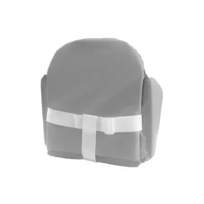 Coussin Chaise Haute Bébé TINEO Évolutif - PVC - Sangles Sécurité - Lavable - Gris