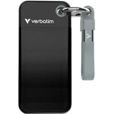 Disque SSD externe - VERBATIM - Pocket - 1 To - Noir / Gris