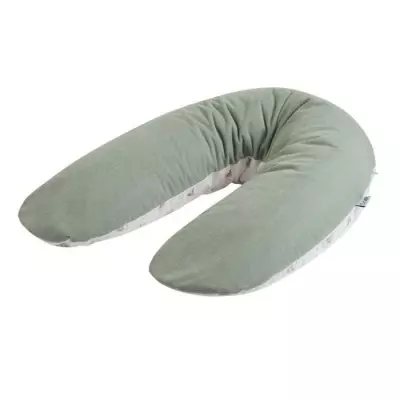 Coussin de maternité TINEO éponge microfibre Vert - Confort et douceur assurés