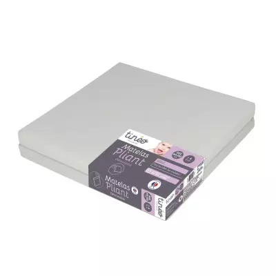 Matelas Bébé Pliant 60x120x4cm - Couchage d'Appoint Made in France