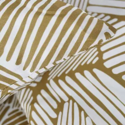Parure de lit à zip - TODAY Mawira Jaune - Motifs Naturels