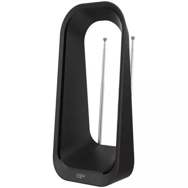 Antenne TV intérieure amplifée - CGV - AN-Rise - Réception VHF/UHF - Alimentation secteur - Compatible TNT