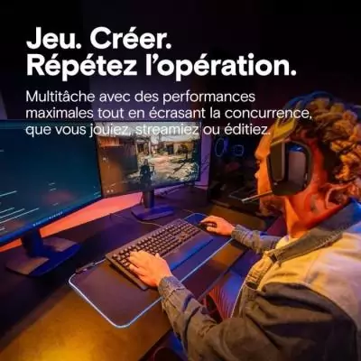 Mémoire gamer - CRUCIAL Pro OC - CP16G64C32U5B - 16&nbsp;Go DDR5-6400 UDIMM - CL32 avec dissipateur thermique - Noir