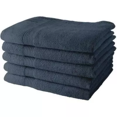 Lot de 5 Draps de Bain TODAY 70x130 cm - 100% Coton - Denim