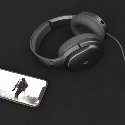 Casque gamer filaire - NOVA GAMING - Borealis - Micro amovible - LED RBG - Noir