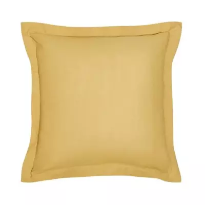 Taie d'oreiller TODAY Essential en coton uni - Ocre