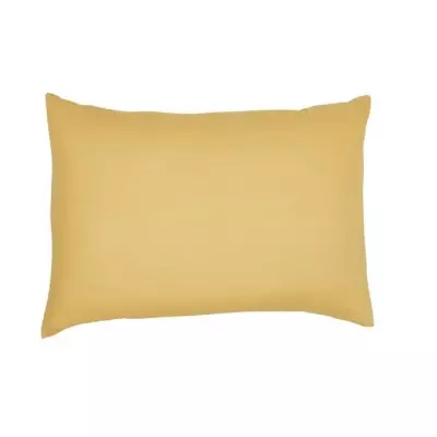 Taie d'oreiller TODAY Essential - 100% Coton uni - Ocre