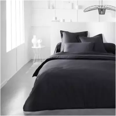 Taie de traversin TODAY Essential 100% coton - Fusain