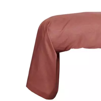 Taie de traversin TODAY Essential - 100% Coton - Terracotta