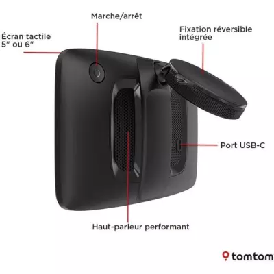 GPS TOMTOM GO Classic 5 - Cartes Europe, Mises à Jour, Écran Tactile