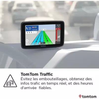 GPS TOMTOM GO Professional 6 EU 2ème Génération - Carte Europe 46 et Infos trafic en Temps Réel pour Poids Lourds