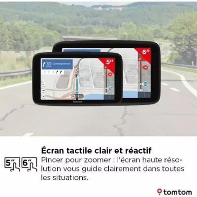 GPS TOMTOM GO Professional 6 EU 2ème Génération - Carte Europe 46 et Infos trafic en Temps Réel pour Poids Lourds