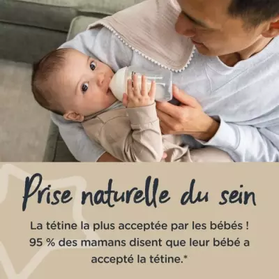 Ensemble de 6 biberons Tommee Tippee Closer to Nature - 260ml - Multicolore