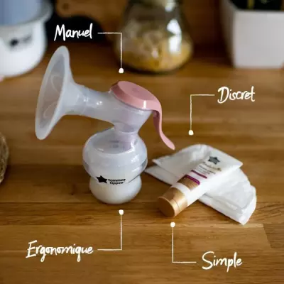 TOMMEE TIPPEE Tire-lait manuel ergonomique et silencieux