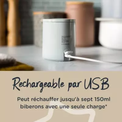 Chauffe-biberon électrique nomade LetsGo - TOMMEE TIPPEE - Rechargeable USB