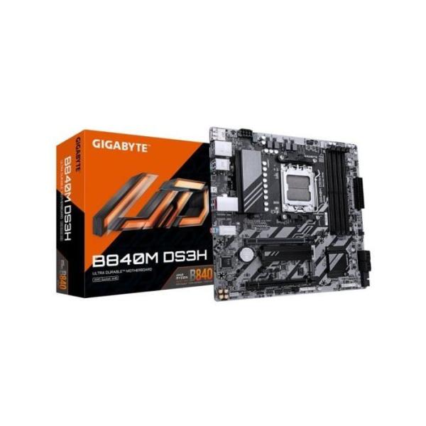 Carte mere - GIGABYTE - B840M DS3H - Format Micro-ATX - Chipset AMD B840 - DDR5 & PCIe 5.0