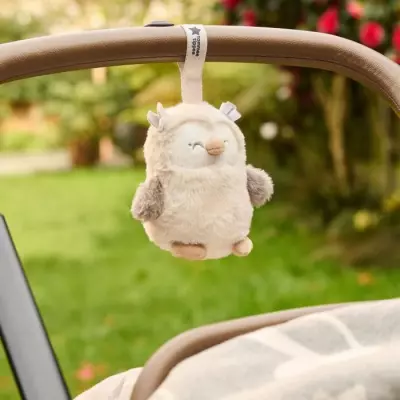 Veilleuse Mini Peluche Ollie La Chouette - Aide au sommeil nomade
