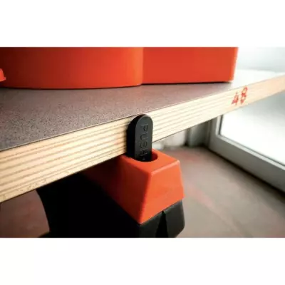 Lot de 2 tréteaux pliants TOOD - 200 kg - 60x10x80 cm