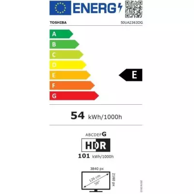 TV LED 50'' Toshiba 4K UHD Dolby Vision - Android TV - WiFi