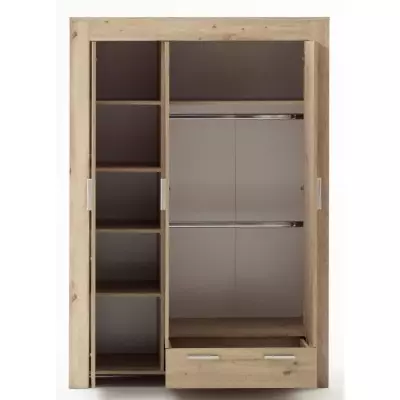Chambre bébé Trio Chic : Lit 70 x 140 cm + Commode à langer + Armoire AHOI - Chêne