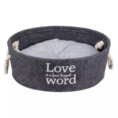 Panier pour chien TRIXIE Lit Lian - Ø37cm - Gris