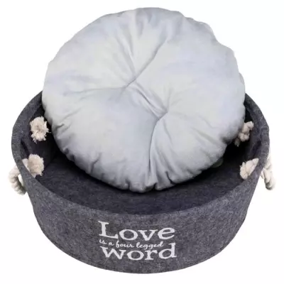 Panier pour chien TRIXIE Lit Lian - Ø37cm - Gris