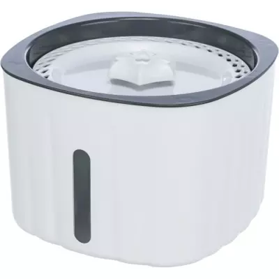 Fontaine à boire TRIXIE Flower - Plastique - 2L - Blanc/Gris
