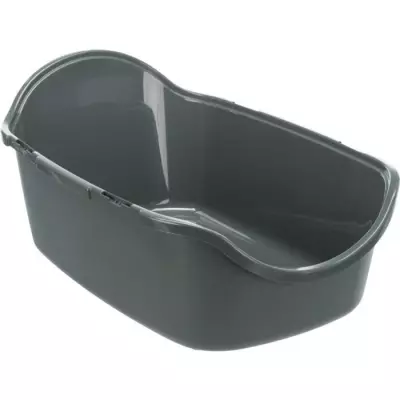 Bac à litière TRIXIE Vico - Couvercle - Recyclé - 40 × 40 × 56 cm - Anthracite et gris-vert - Spacieux et écologique