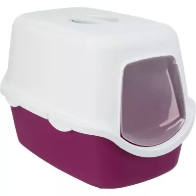 Bac à litière TRIXIE Vico - Design baie et blanc - 40 × 40 × 56 cm